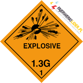 AUFKLEBER „EXPLOSIVE 1.3G“ W3