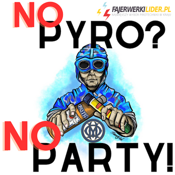 AUFKLEBER „NO PYRO NO PARTY“ W2