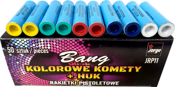RACE PISTOLETOWE KOLOROWE GWIAZDKI I HUK 50 SZTUK JRP11